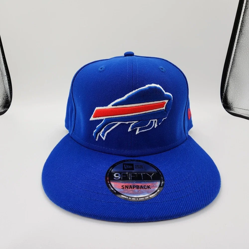 New Era Buffalo Bills 9Fifty Snapback Hat Blue Adjustable Classic Logo Cap NEW‎